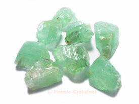 Calcite verte gemme galets