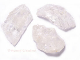 Quartz cristal de roche fragments bruts 