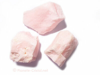 Mangano-calcite rose en brut naturel