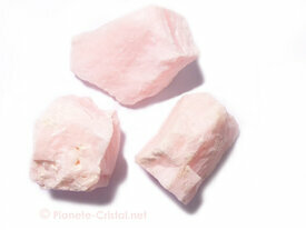 Mangano-calcite rose en brut naturel