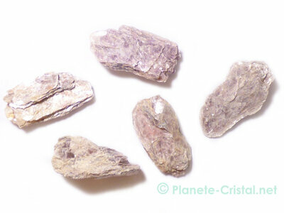Lepidolite Extra en brut pierre véritable