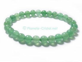 Bracelet pierre aventurine verte