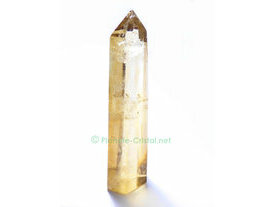 Pointe cristal citrine jaune non chauffee 
