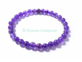 Bracelet amethyste billes Extra