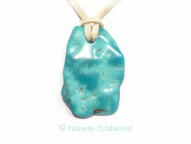 Pendentif turquoise pepite