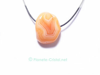 Pierre agate sardonyx naturelle d'Afrique du Sud