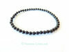 Bracelet fin pierre noire spinelle boule