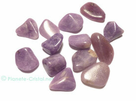 Lepidolite pierres polies véritables
