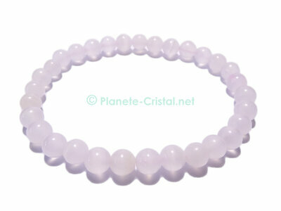 Magnifique bracelet rose en mangano-calcite boules roses naturelles et belle qualit