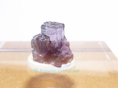 Petit prisme bicolore de tourmaline naturelle