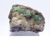 Alignement de cristaux prismatiques d'�meraudes brutes v�ritables