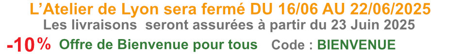 ™oujours des promos minéraux pour tous et fermeture de l'Atelier des pierres quelques jours