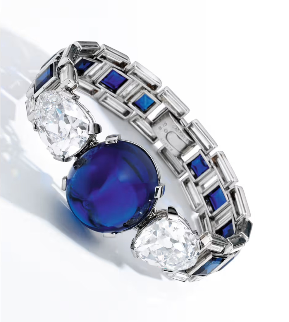 Bracelet Saphir et diamants pierres gemmes sur ce joyau unique