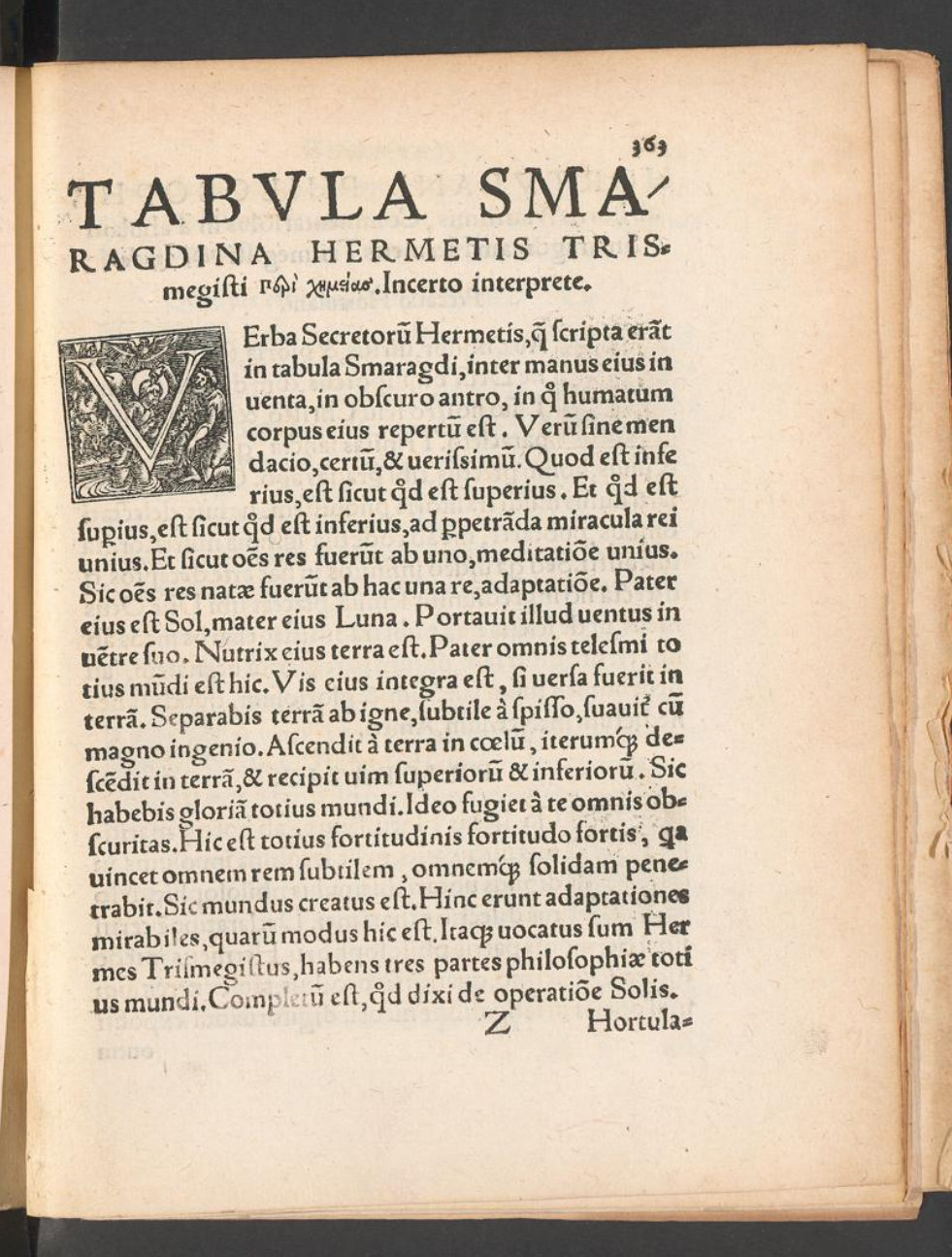 Extrait du manuscrit page 364 Chrysogonus Polydorus de l'an1541 